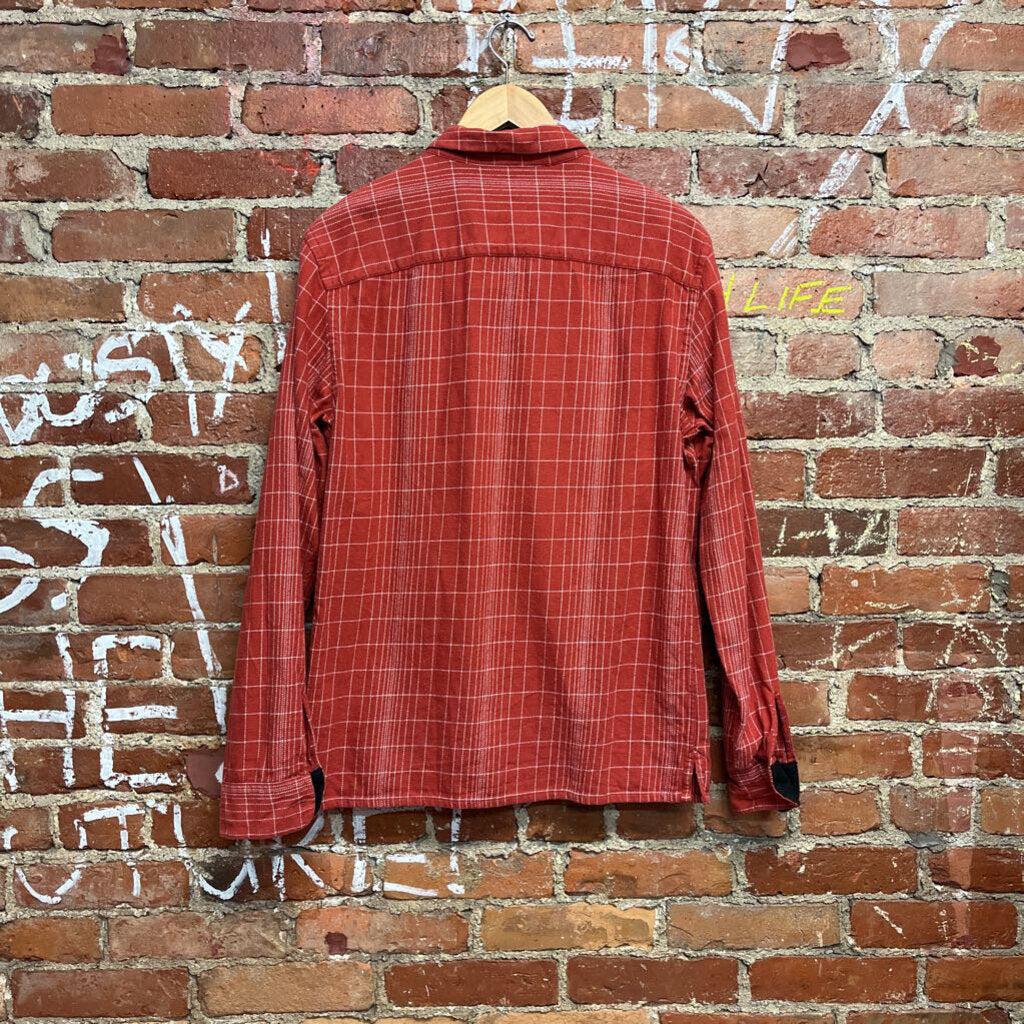 Allstaints Window Pain Button Up Red Size M