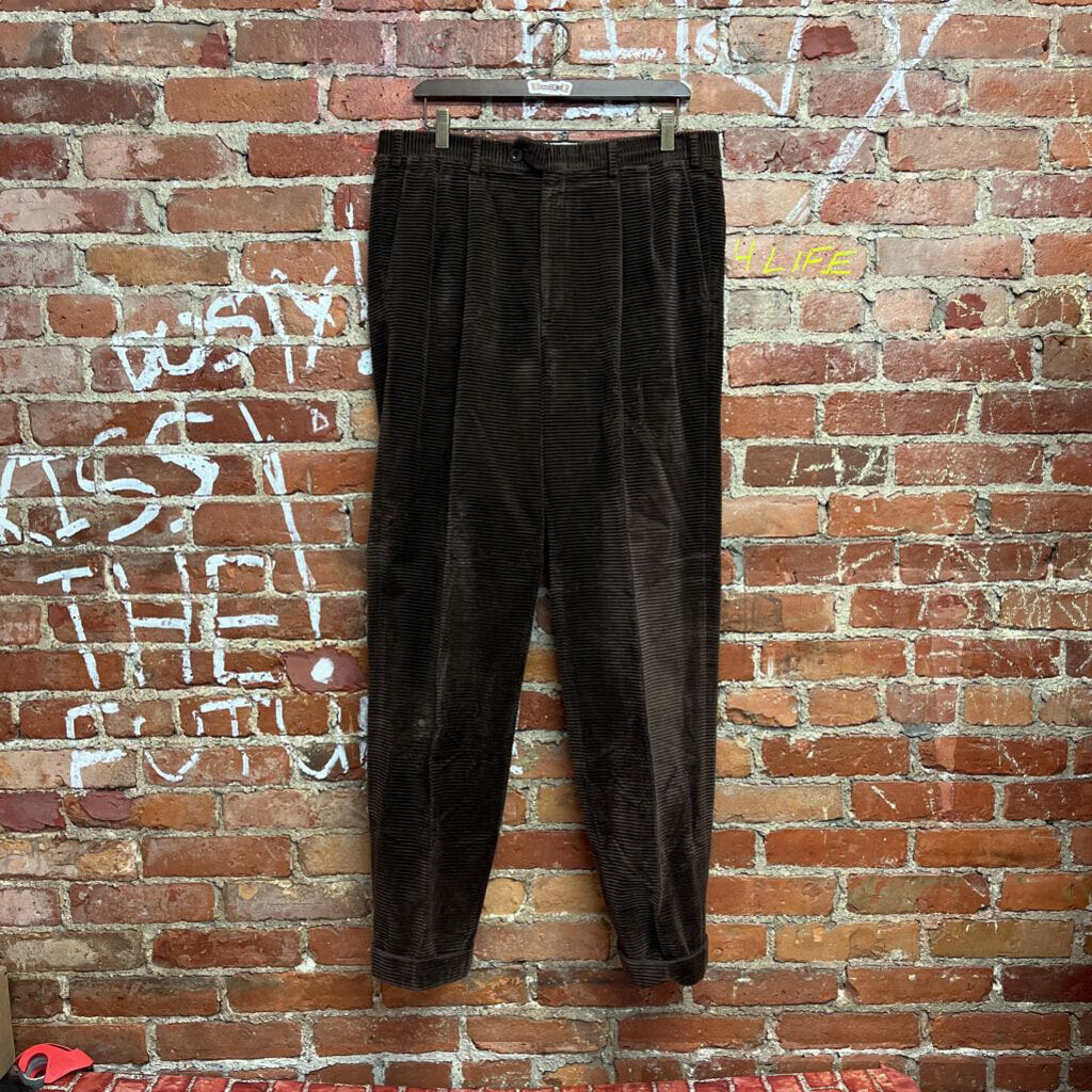 Brioni Corduroy Pants Brown Size 34