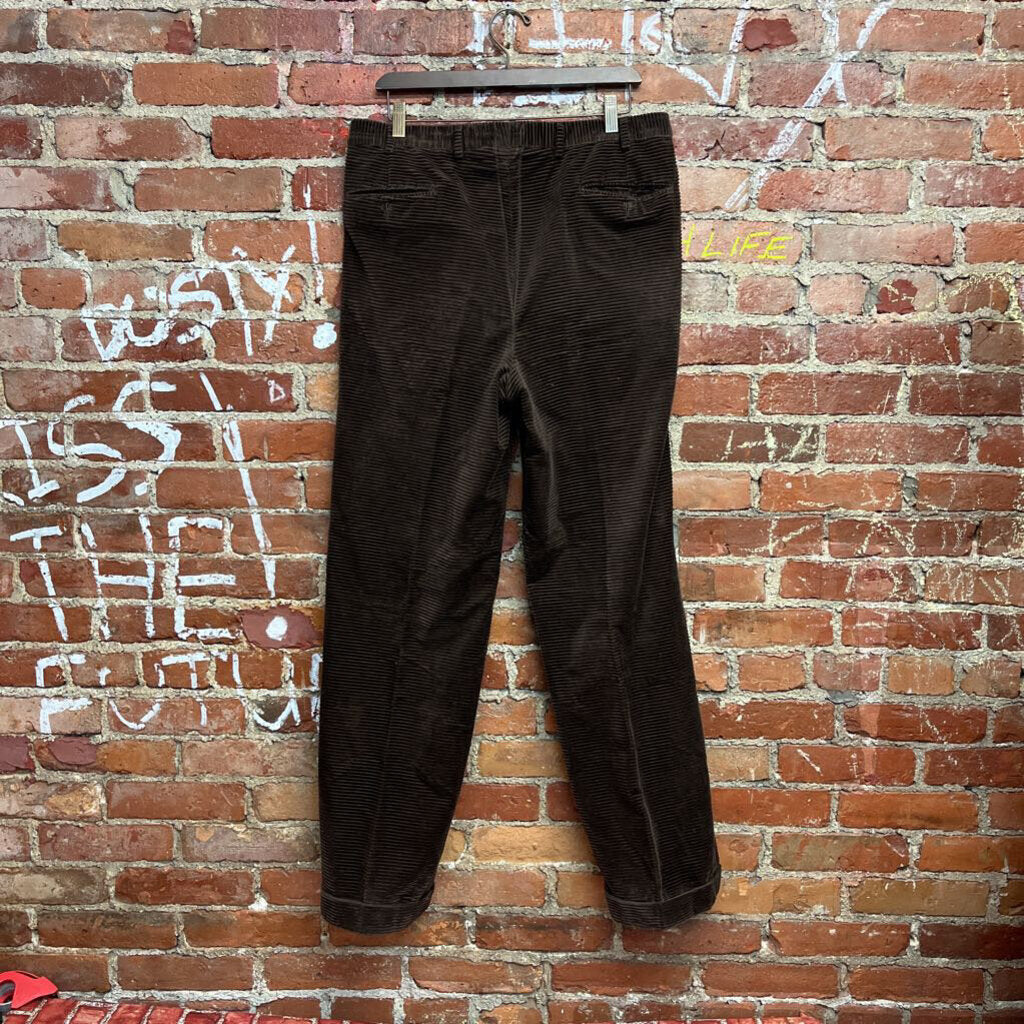 Brioni Corduroy Pants Brown Size 34