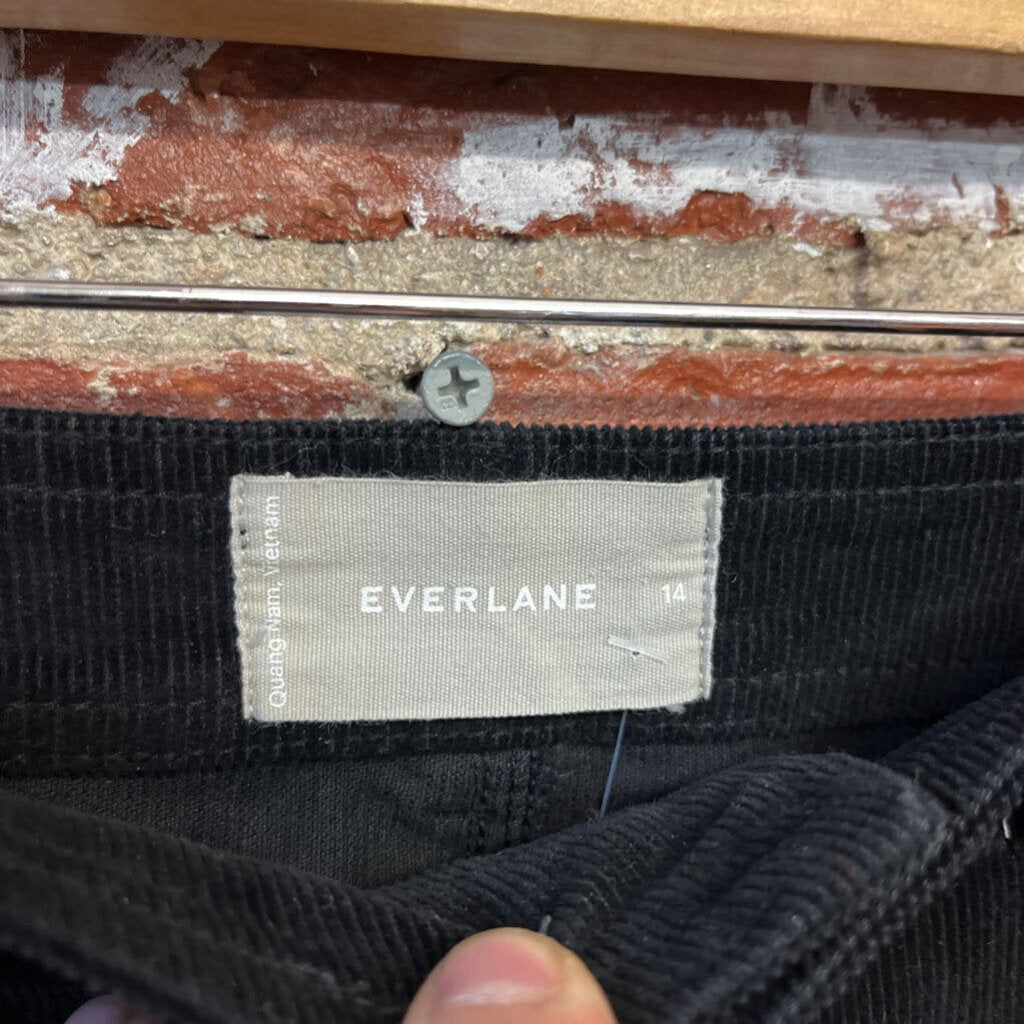 Everlane Size 14 Black Cord Pants