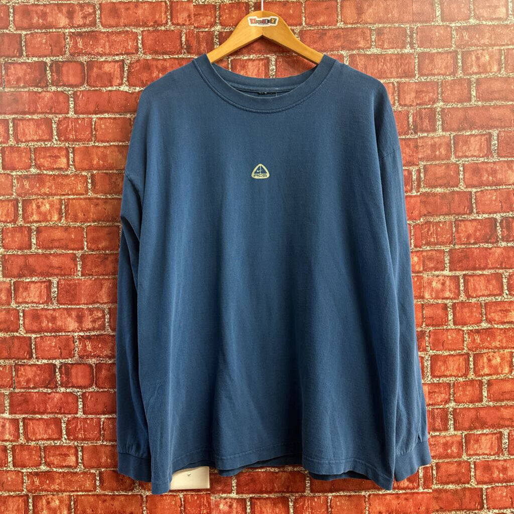 Nike ACG Steep is Good Long Sleeve Tee Blue size L