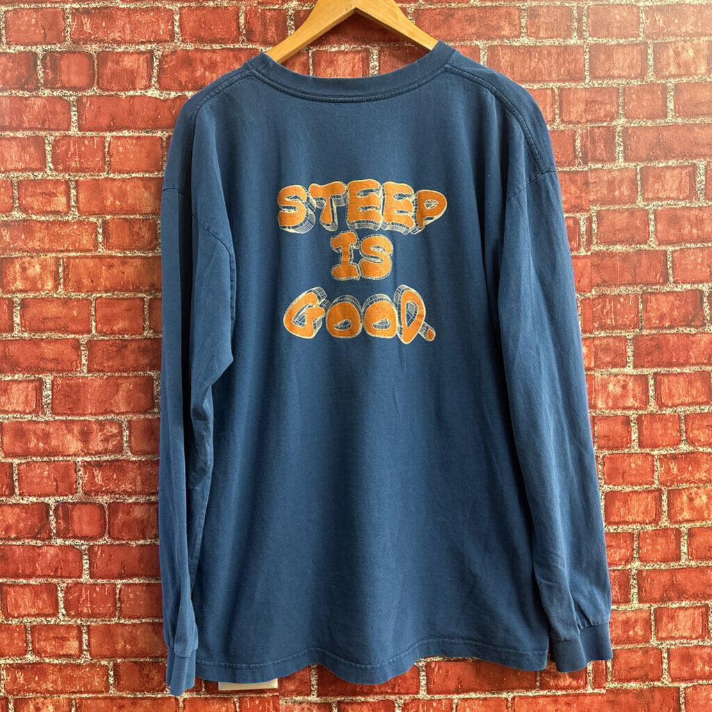 Nike ACG Steep is Good Long Sleeve Tee Blue size L