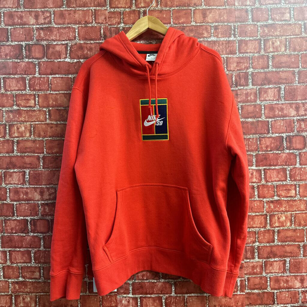 Nike SB Embroidered Hoodie Red Size L