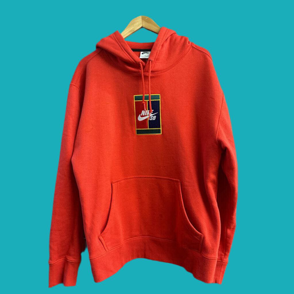 Nike SB Embroidered Hoodie Red Size L