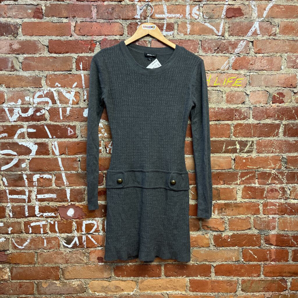 BCX dress Sweater dress Grey Size L