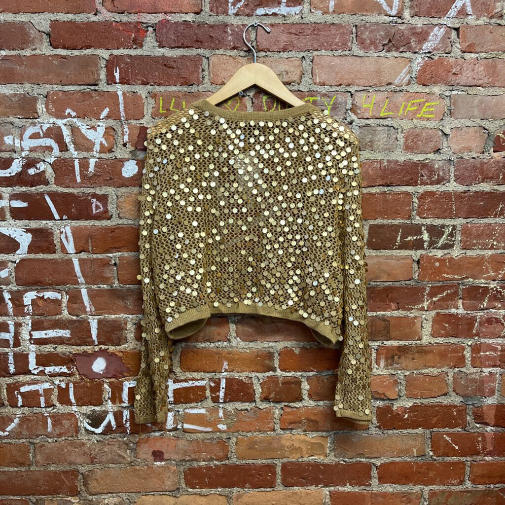 New York and Co Sequin cardigan Brown Size L/XL