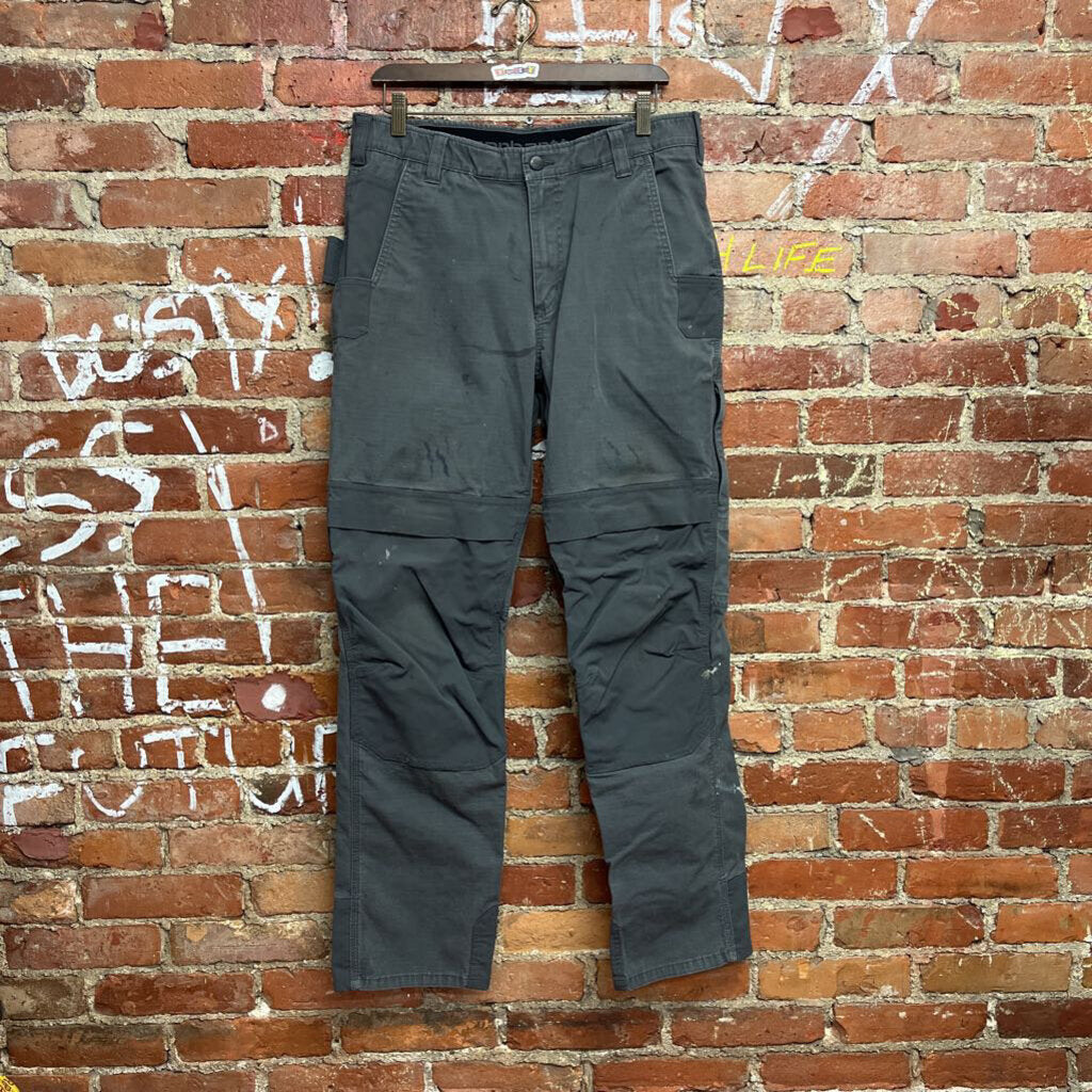 Carhartt Open Knee Cargo Pants Grey Size 34x32