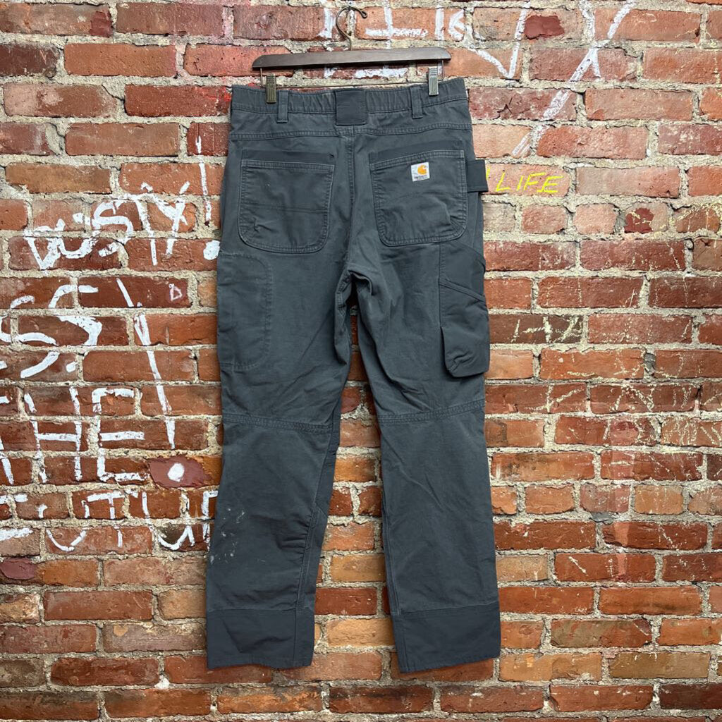 Carhartt Open Knee Cargo Pants Grey Size 34x32