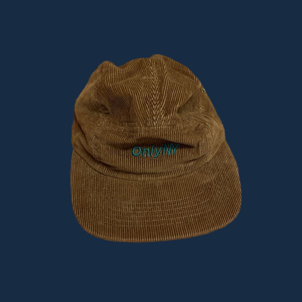 Only NY Corduroy 5 Panel Hat Brown Strapback