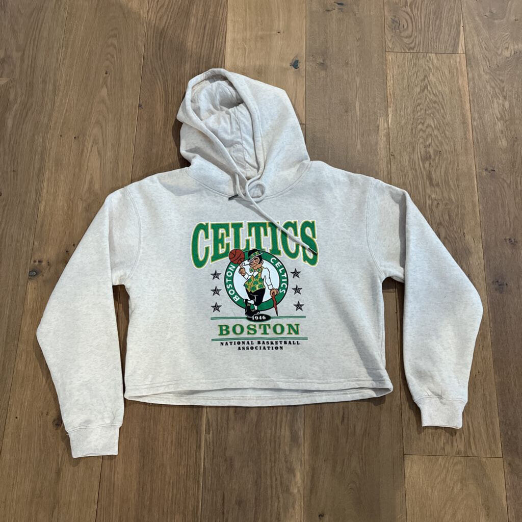 NBA Boston Celtics Cropped Hoodie Size M