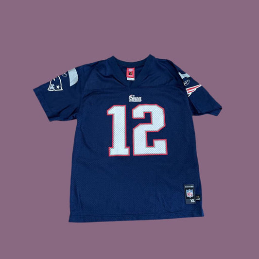 Tom Brady Patriots Jersey Blue Size S