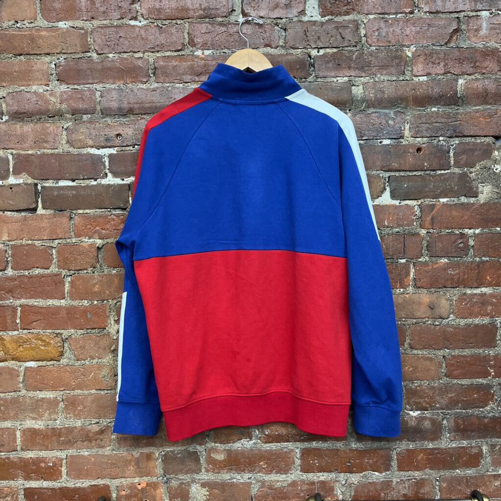 Polo RL Half Zip Crewneck ble/red L