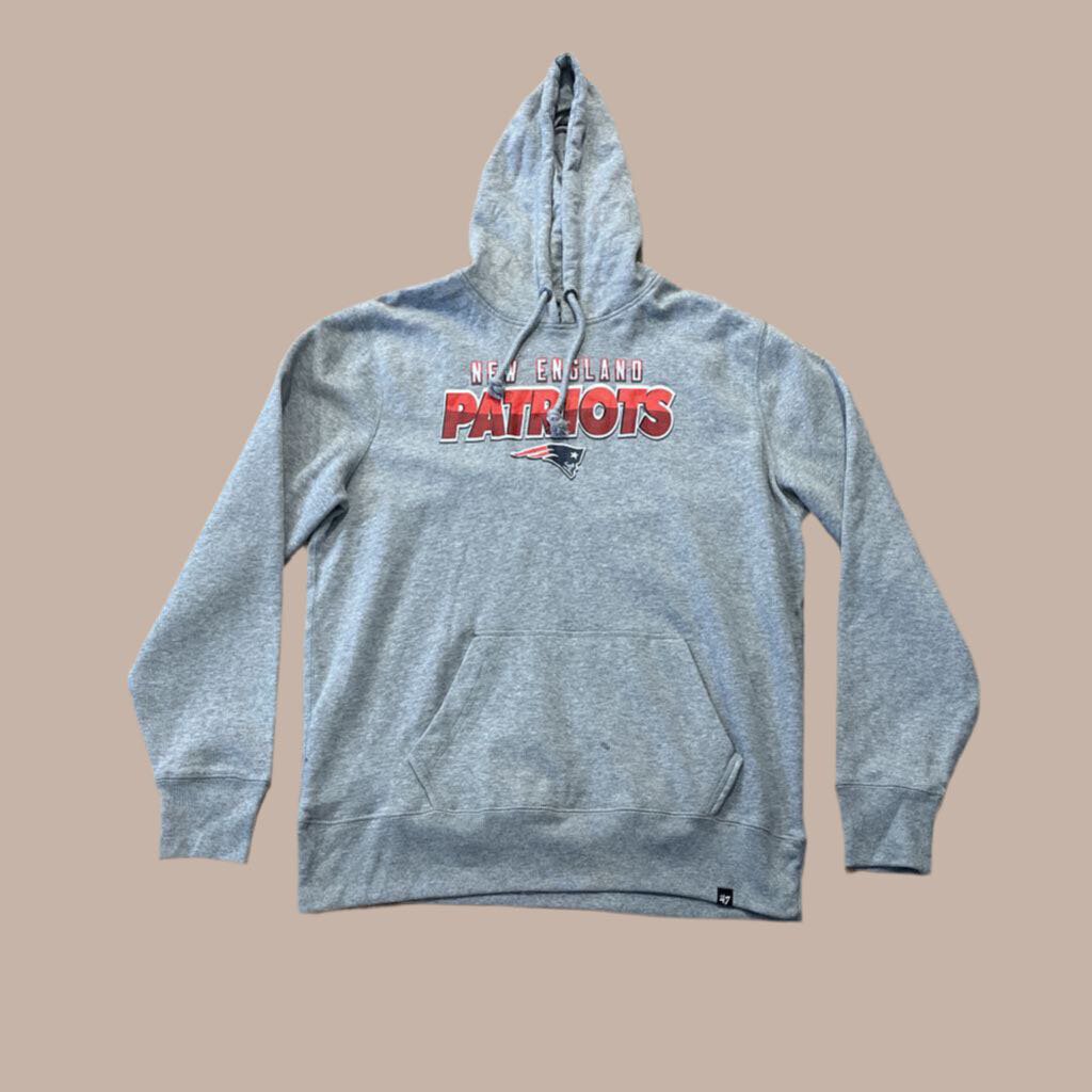 NWT Patriots 47 Brand Hoodie Grey Size XL