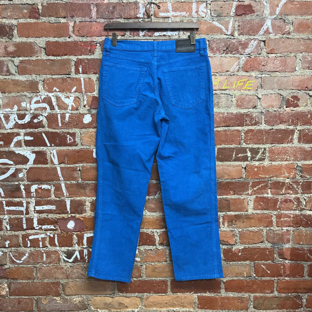 Lucky Brand Straight Leg Cord Pants Blue 6