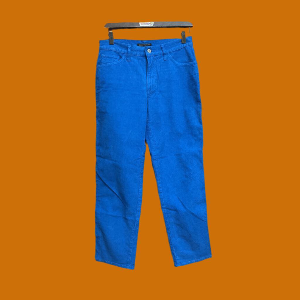 Lucky Brand Straight Leg Cord Pants Blue 6