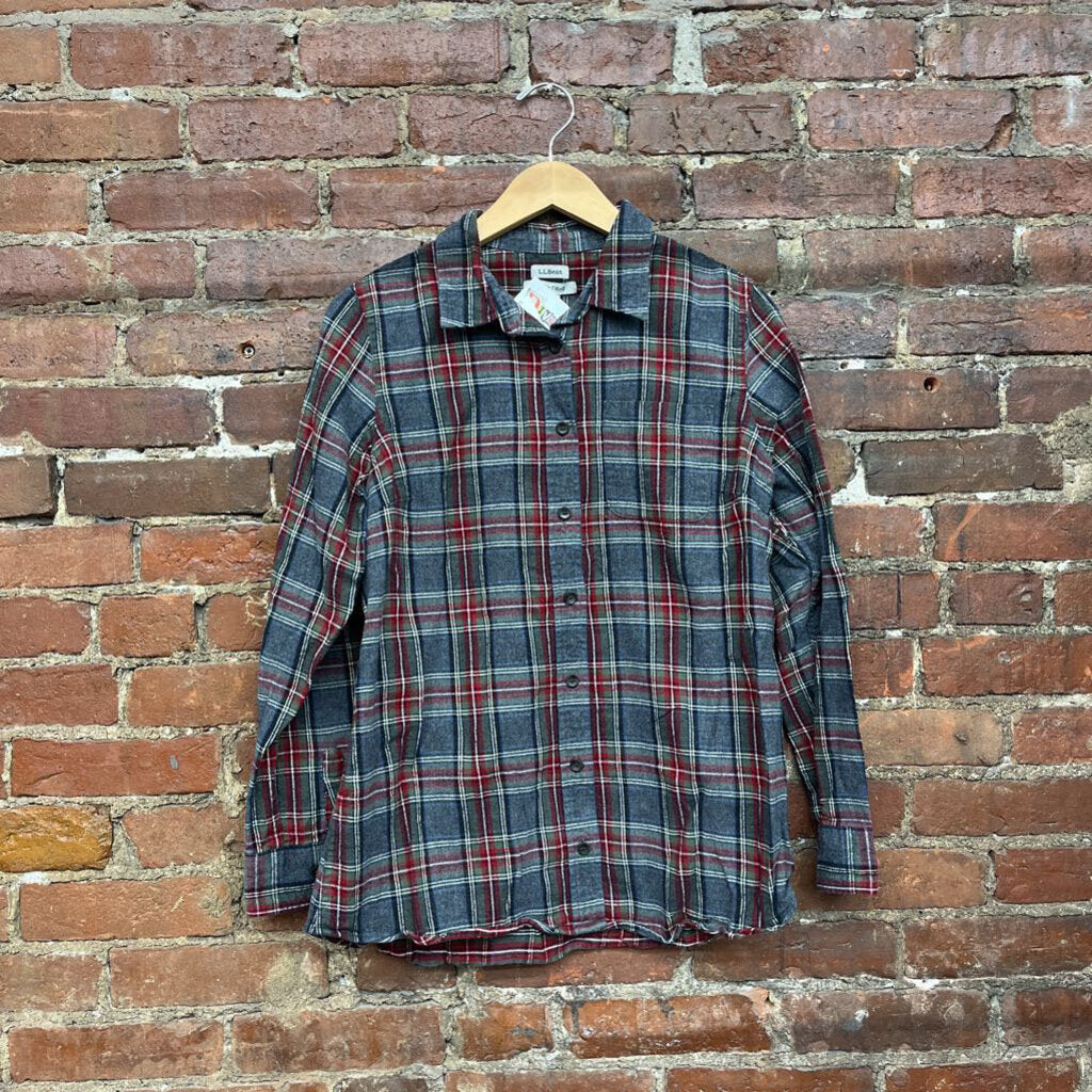 L.L Bean Flannel Button Down Multi M