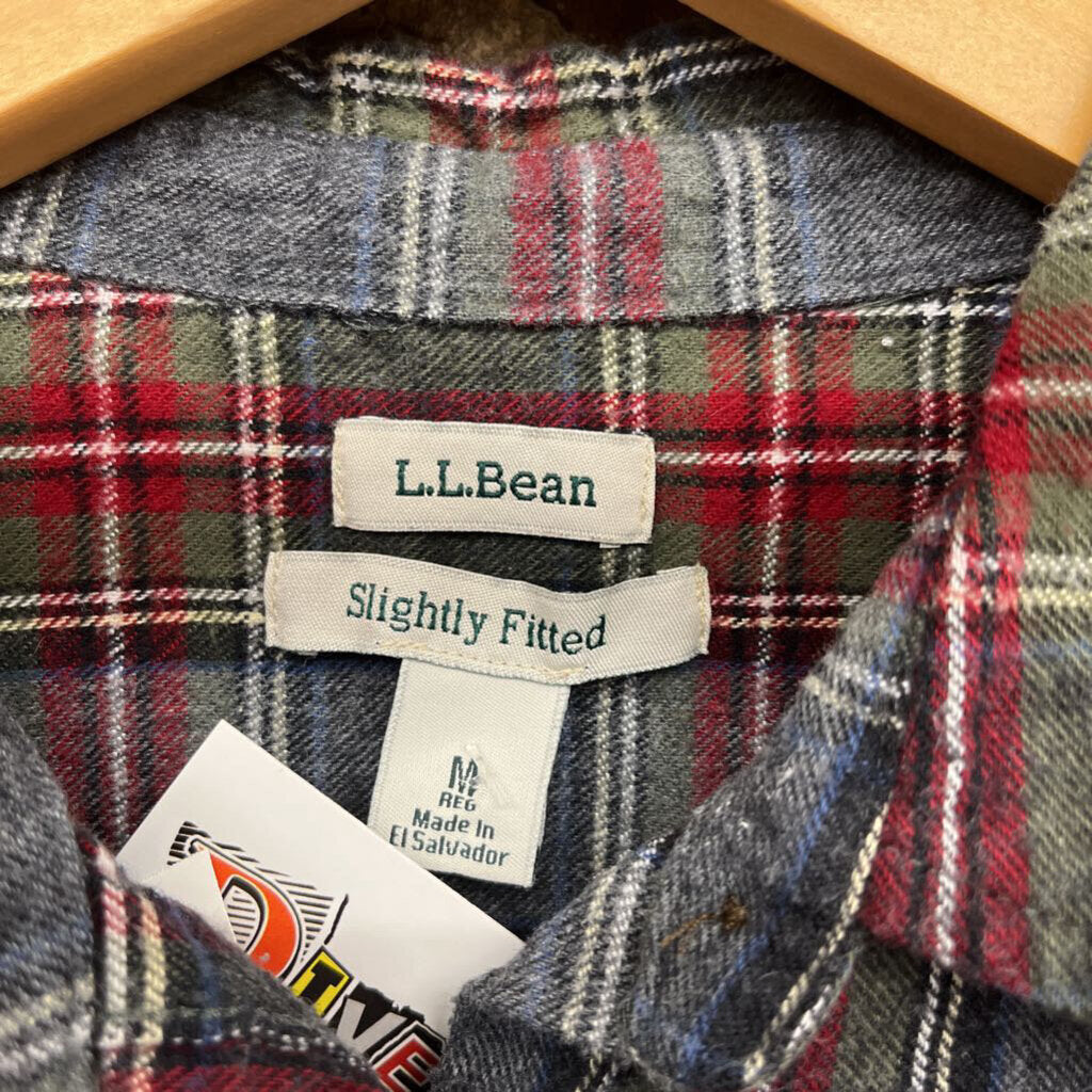 L.L Bean Flannel Button Down Multi M