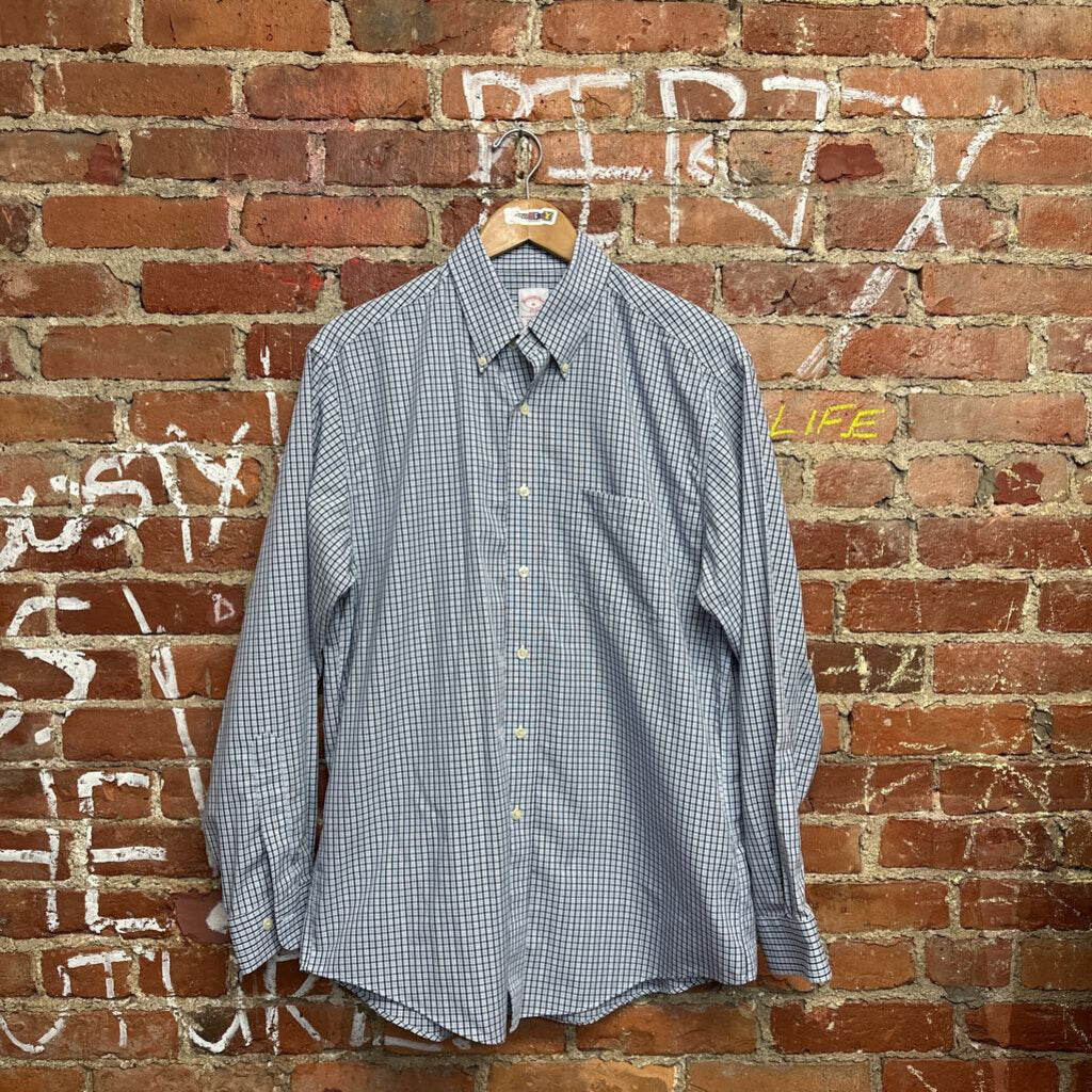 Brooks Brothers Blue Check Size M