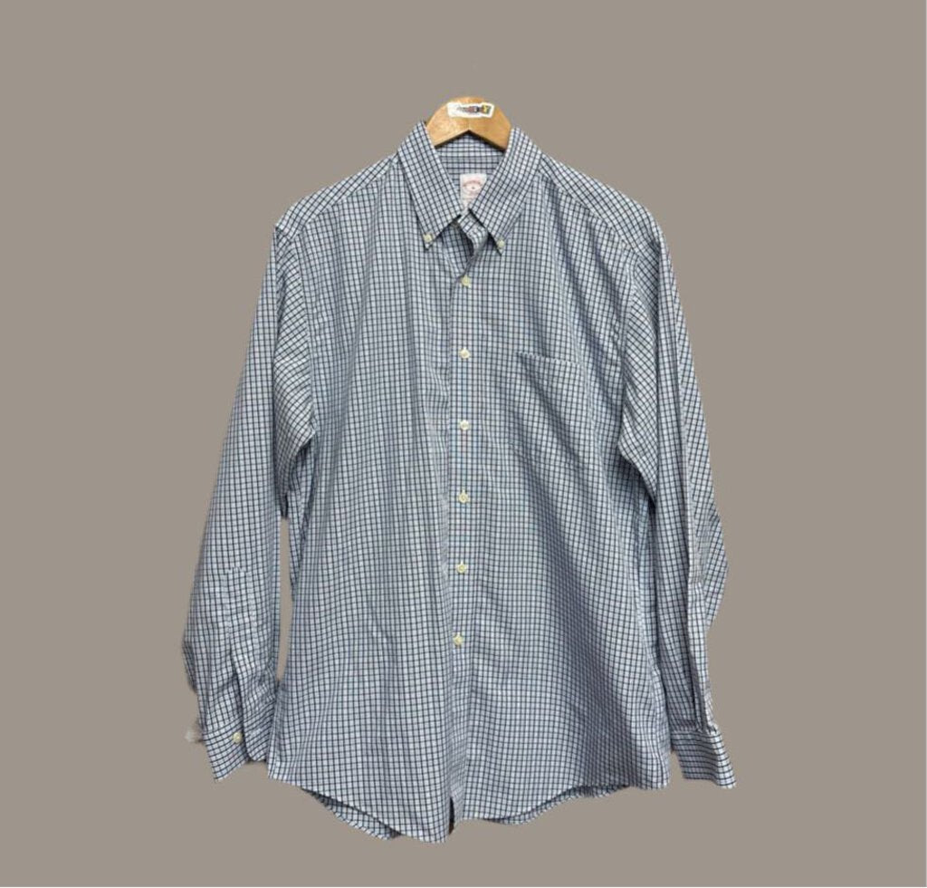 Brooks Brothers Blue Check Size M