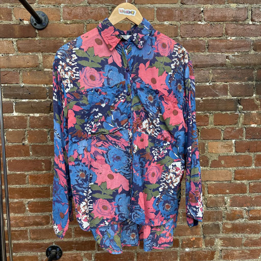 Vintage Mayur Floral Button Down Size Small