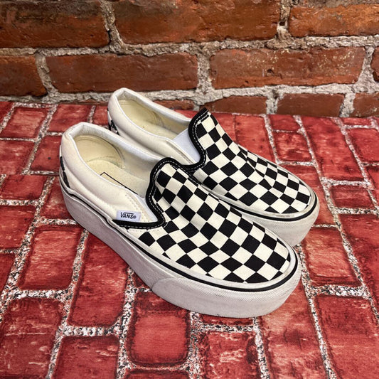 Vans Platform checkered Shoes White Size 6L