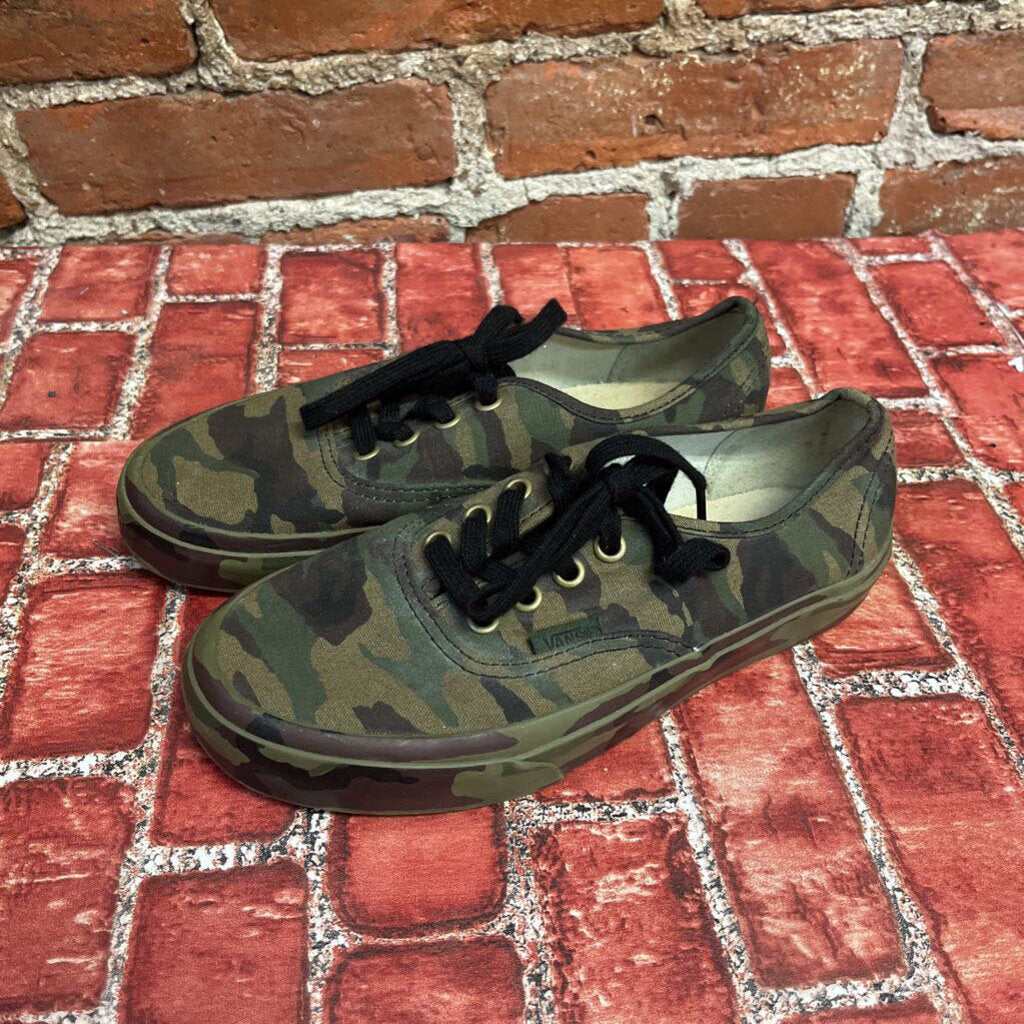 Vans Camo Lace Up Shoes Green Size 5.5L