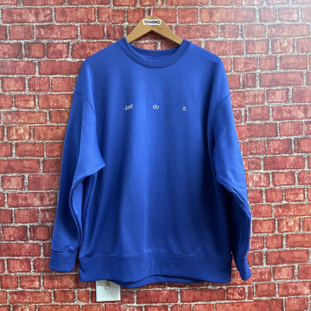 Nike Just Do It Crewneck Blue Size M