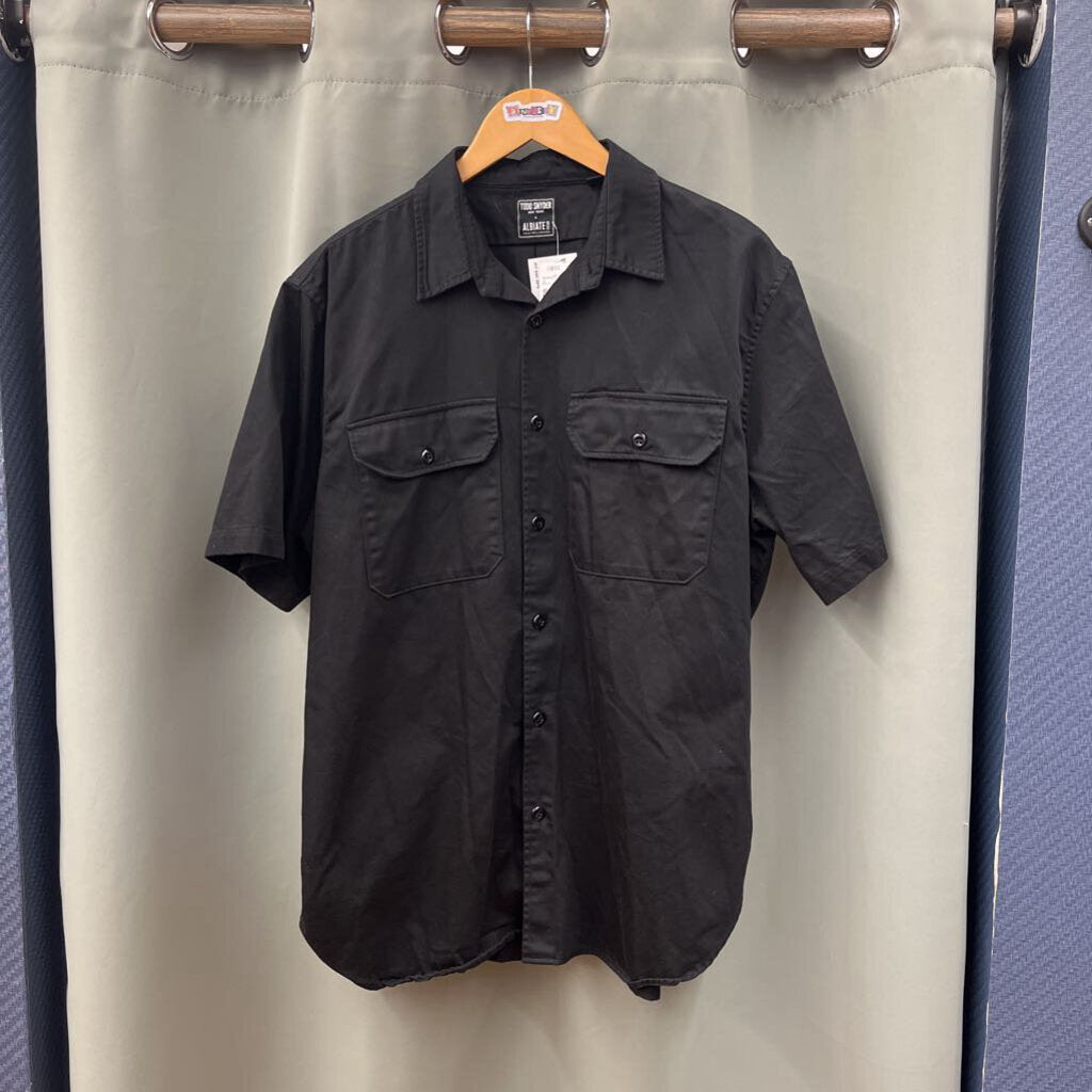 Todd Snyder x Albiate Short Sleeve Button Down black Size L Mens