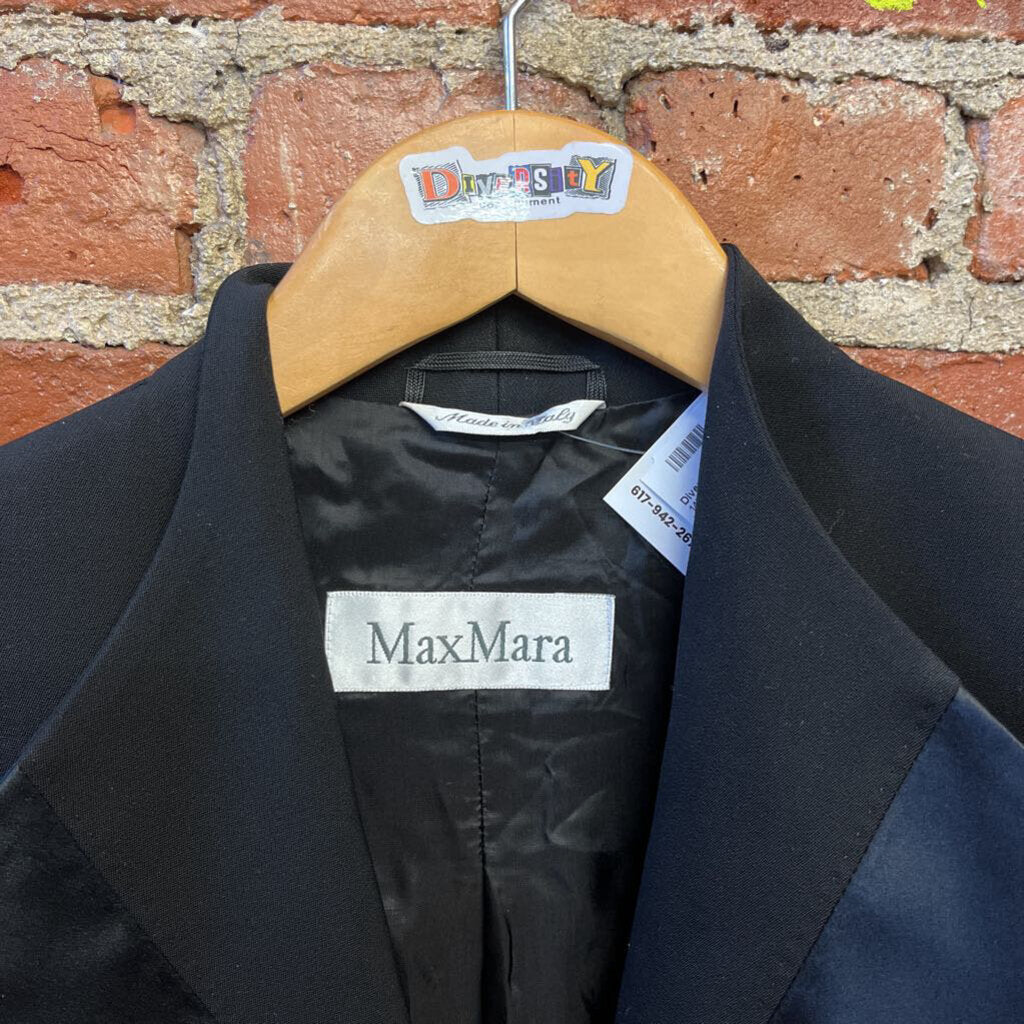 MaxMara Tuxedo Blazer Black Size 2 Ladies