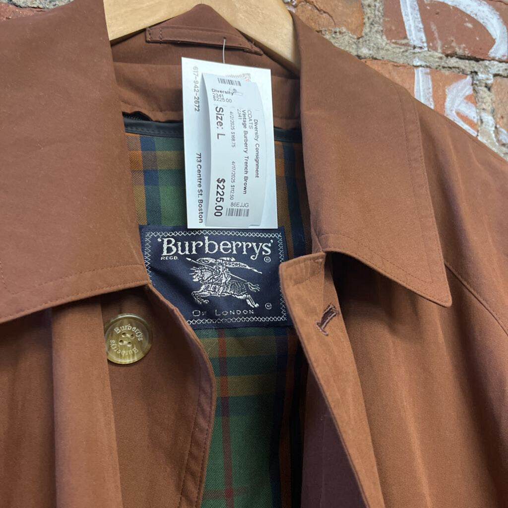 Vintage Burberry Trench Brown Size 40R (L)