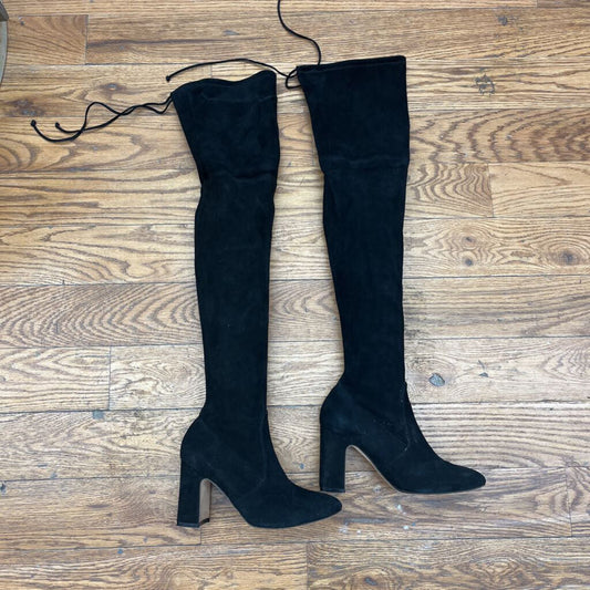 Stuart Weitzman Thigh High Black Boots Size 9L