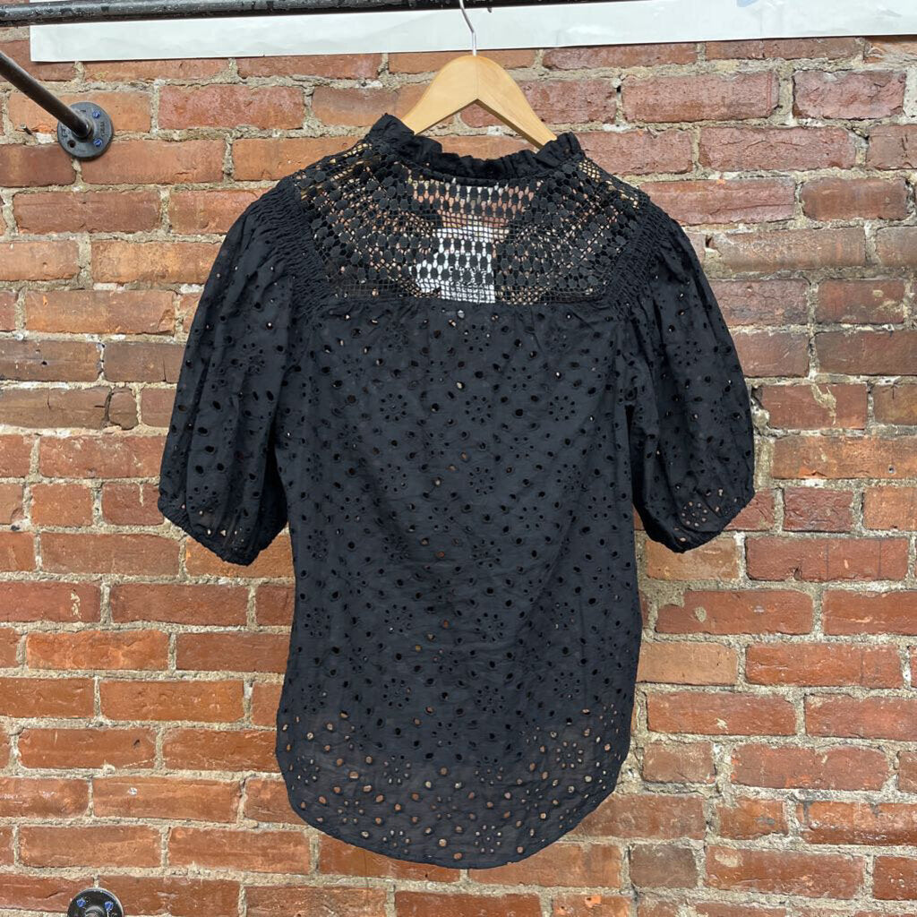 Adiva Black Lace Top Size M