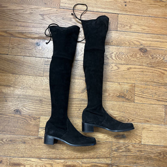 Stuart Weitzman Over The Knee Boots Black Size 6L