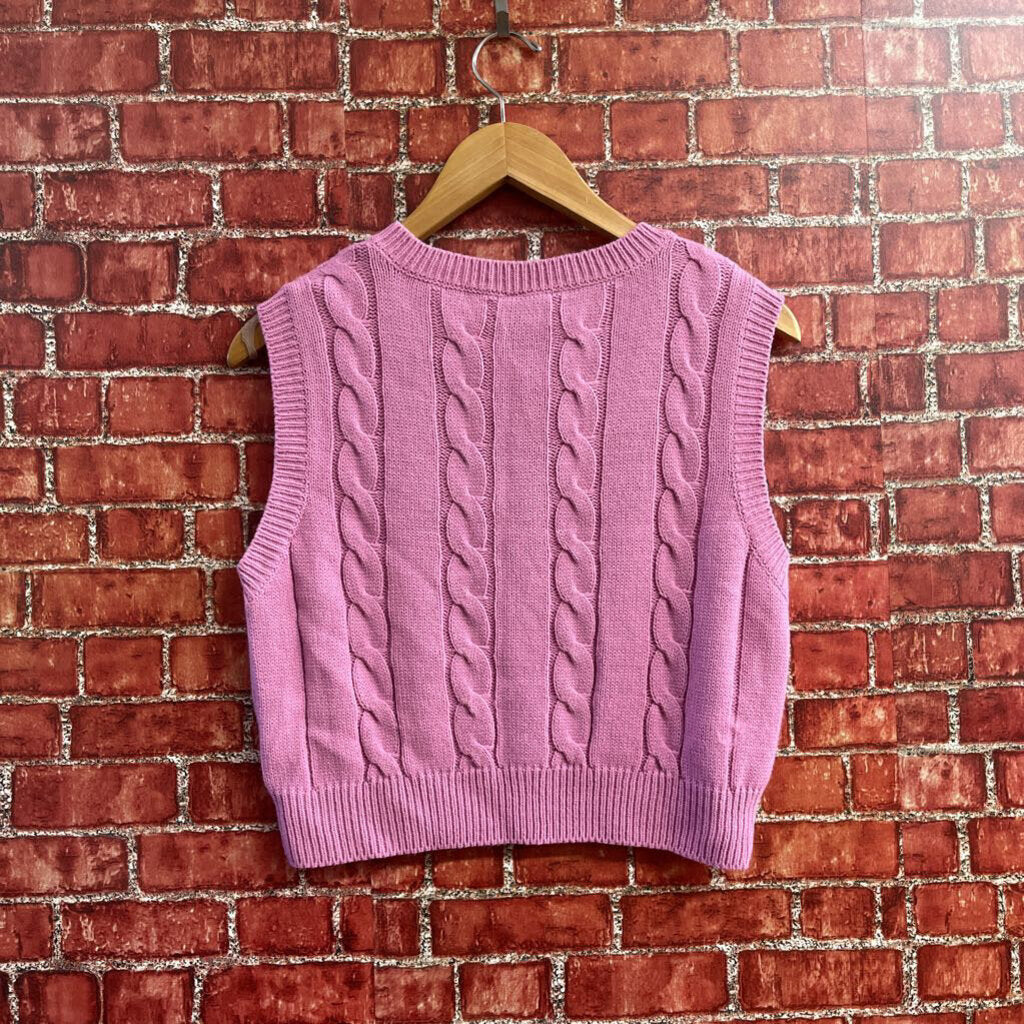 iets frans Sweater Vest Pink Size M Ladies