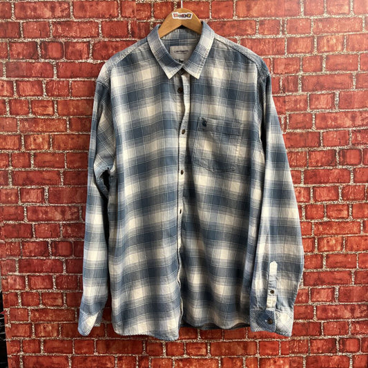 Carhartt WIP Blue Plaid Flannel Size 2XL