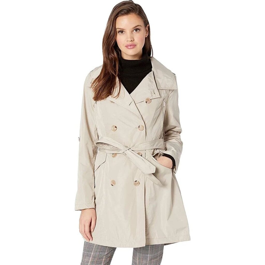 French Connection Trench Coat Grey Size 1X Ladies