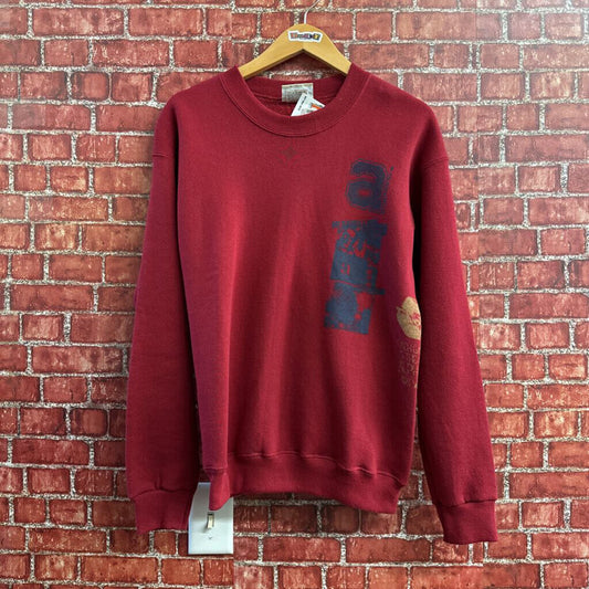 Alphabets Crewneck Red Size M