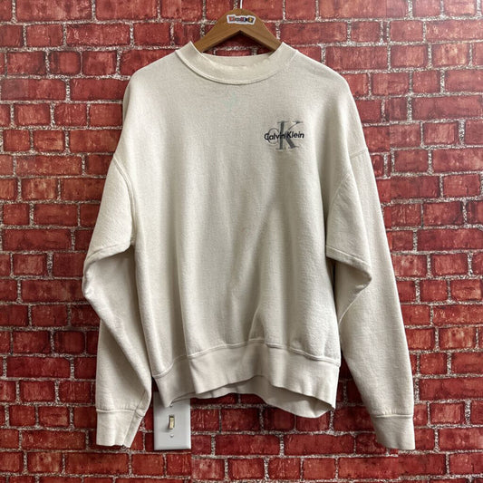 Calvin Klein Vintage Crewneck (as is) Beige Men’s Size XL