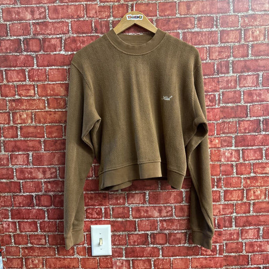 Kith Brown Herringbone Sweater Size M