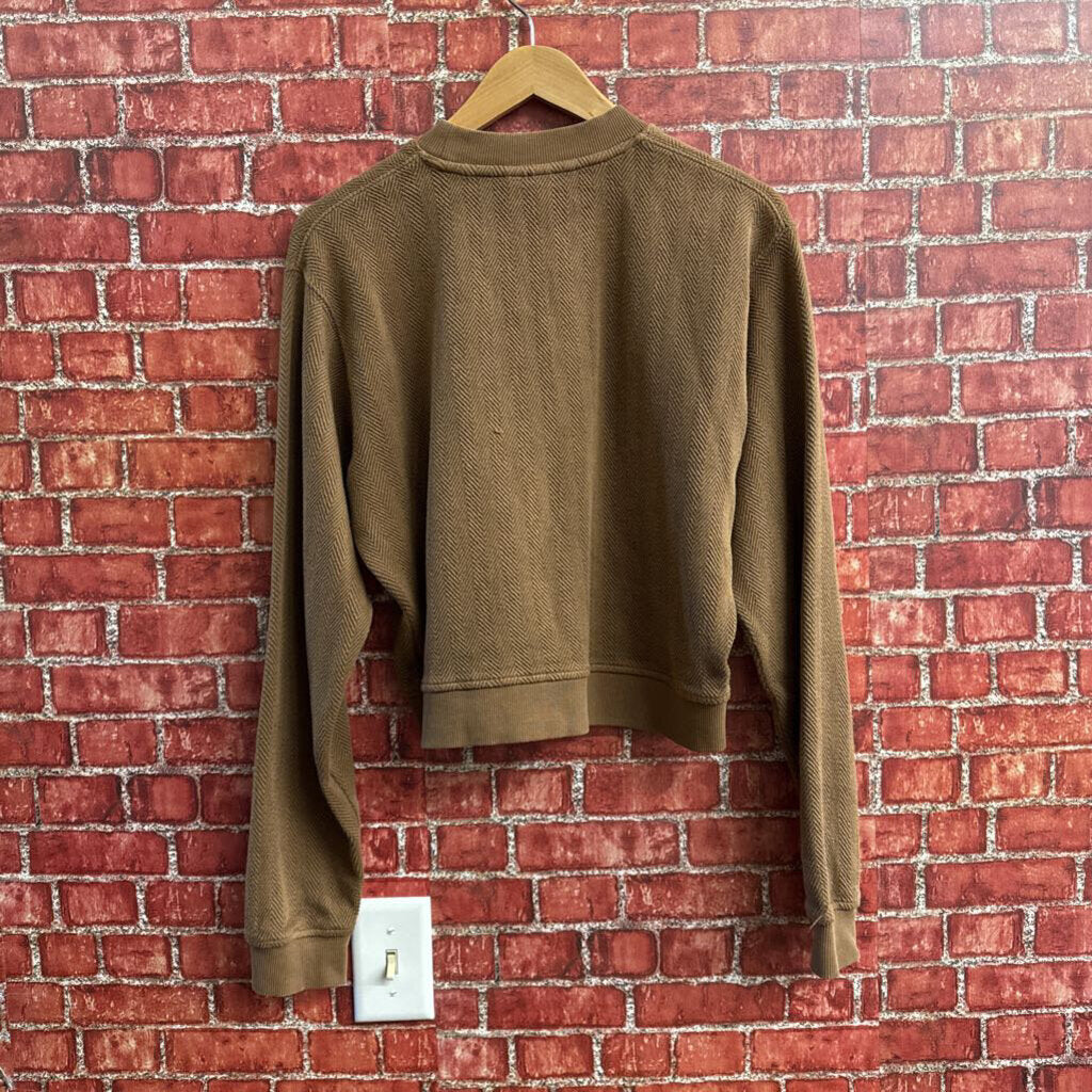 Kith Brown Herringbone Sweater Size M