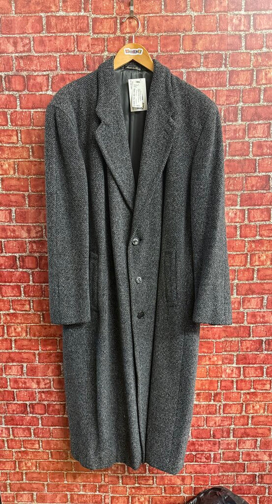 Vintage Giorgio Armani Grey Overcoat Size XL