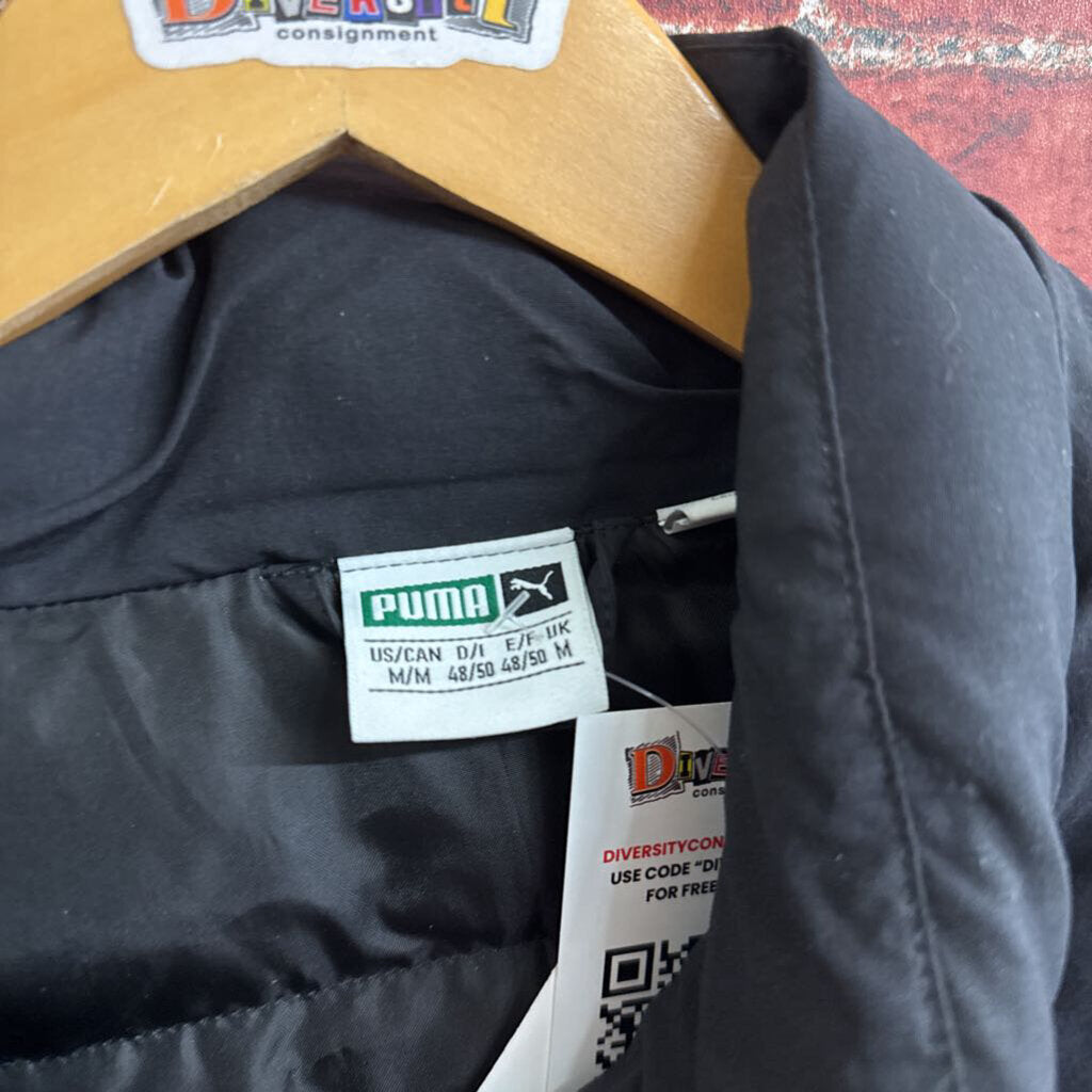 Puma Black Puffer Jacket Men’s Size M