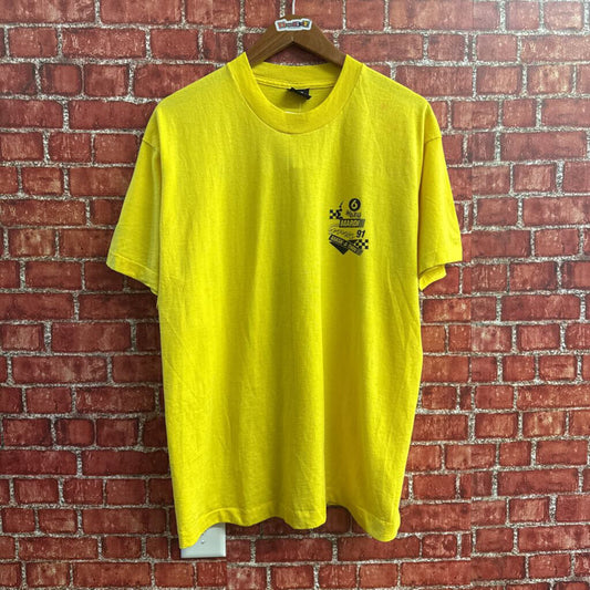 Vintage Mardi Gras 91 Yellow Graphic Tee Size XL