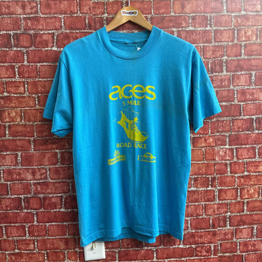 VTG 90s Aces Tee Blue Men’s Size D4 (M)
