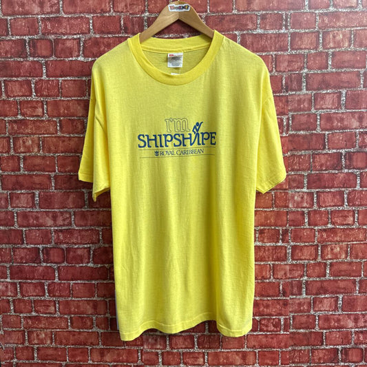 Vintage Shipshape Tee Yellow Men’s Size XL