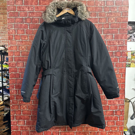 Eddie Bauer Weatherproof Down Coat Black Ladies Size 2XL