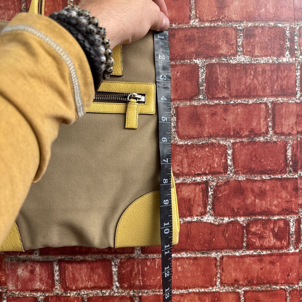 Vintage Prada Brown Canvas Bag