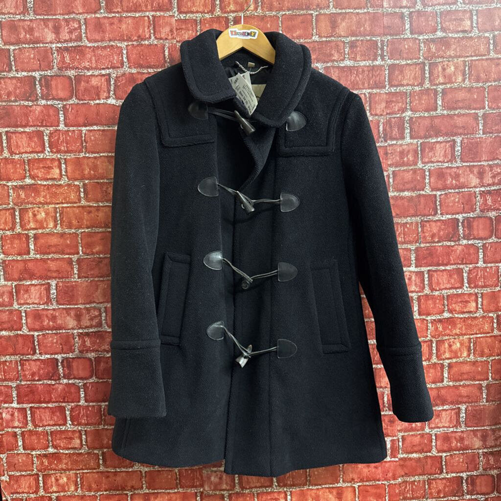 Burberry London Black Duffle Coat Ladies Size S