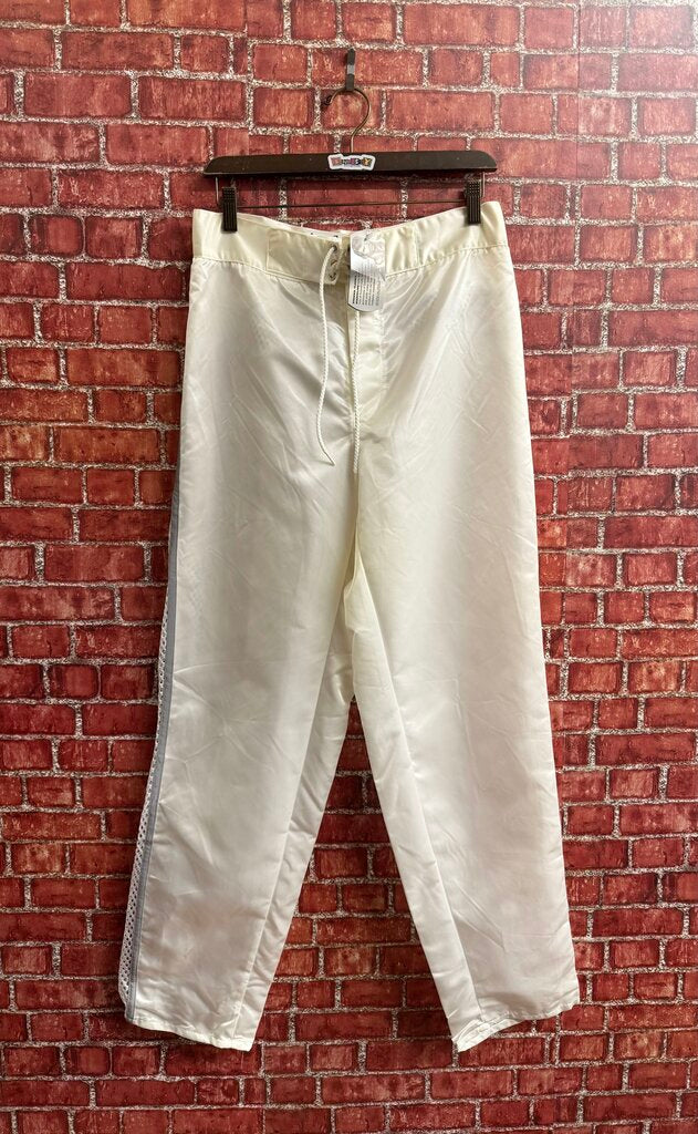 Vintage Tom of Finland White Swishy Pants Drawstring Men’s Size 30