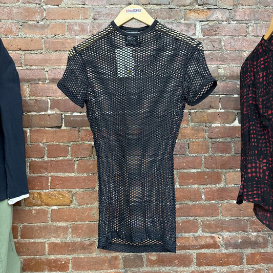 Body Mesh Black Top Ladies Size S